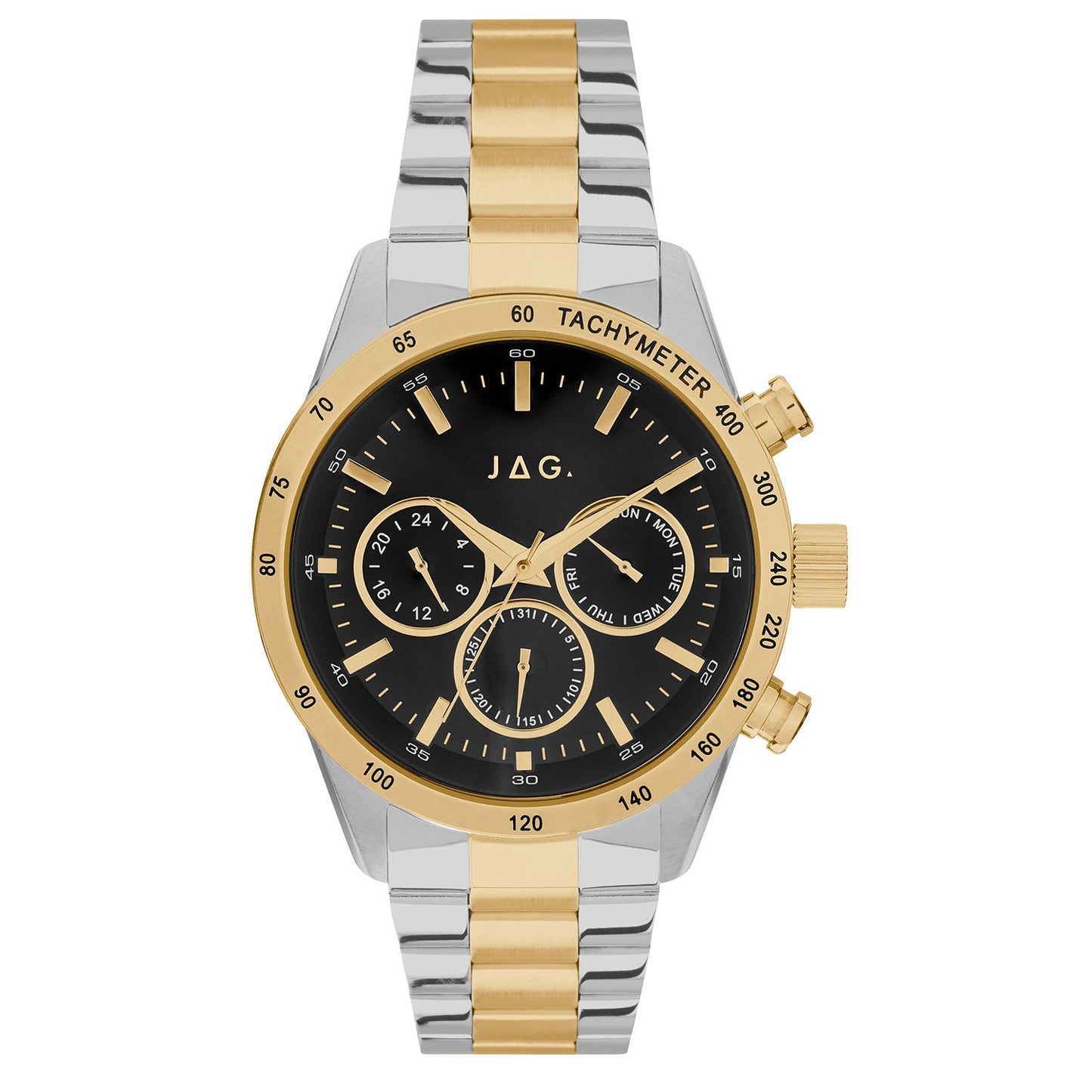 Jag Alain Black Stainless Steel 44mm Watch