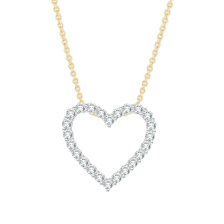 0.50ct Lab Grown Diamond Necklace in 9K Yellow Gold