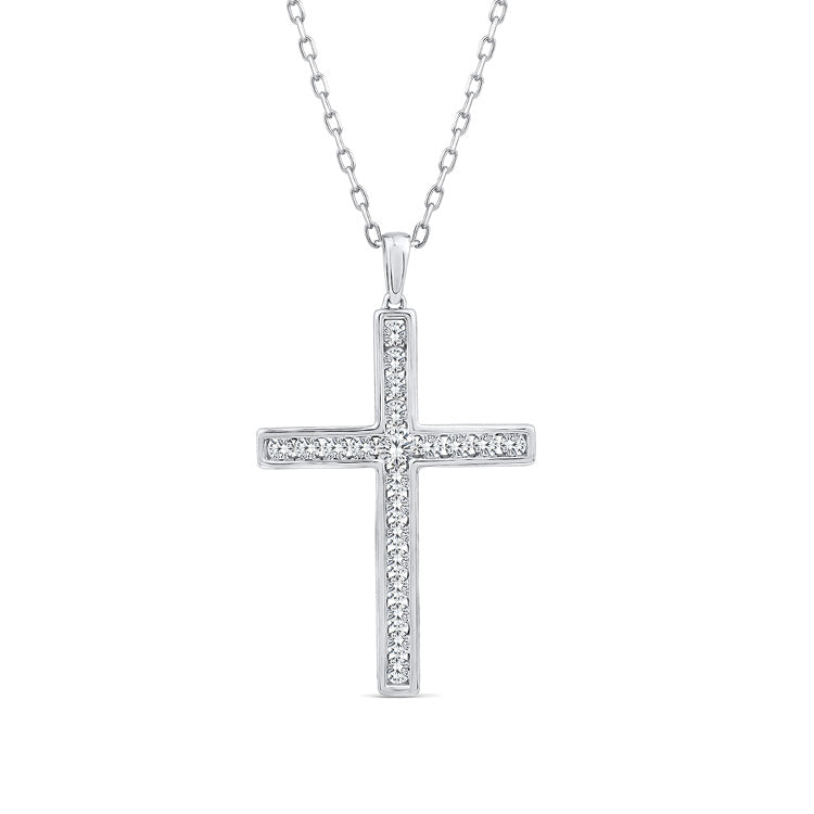 1.00ct Lab Grown Diamond Necklace in 9K White Gold