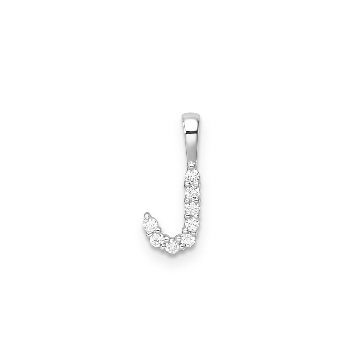 0.08ct Lab Grown Diamond Pendant in 9K White Gold