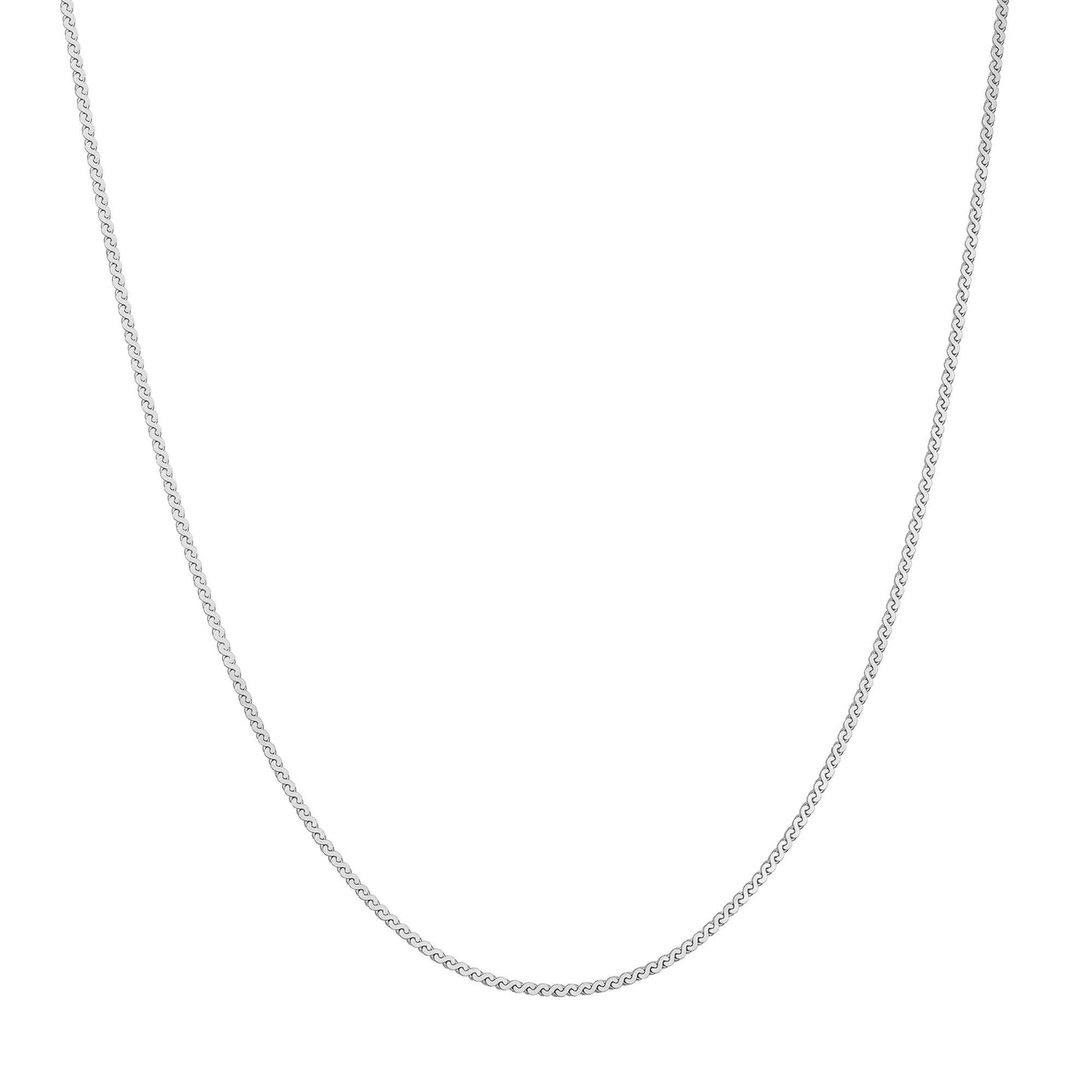 Ania Haie Silver Flat S Link Chain Necklace