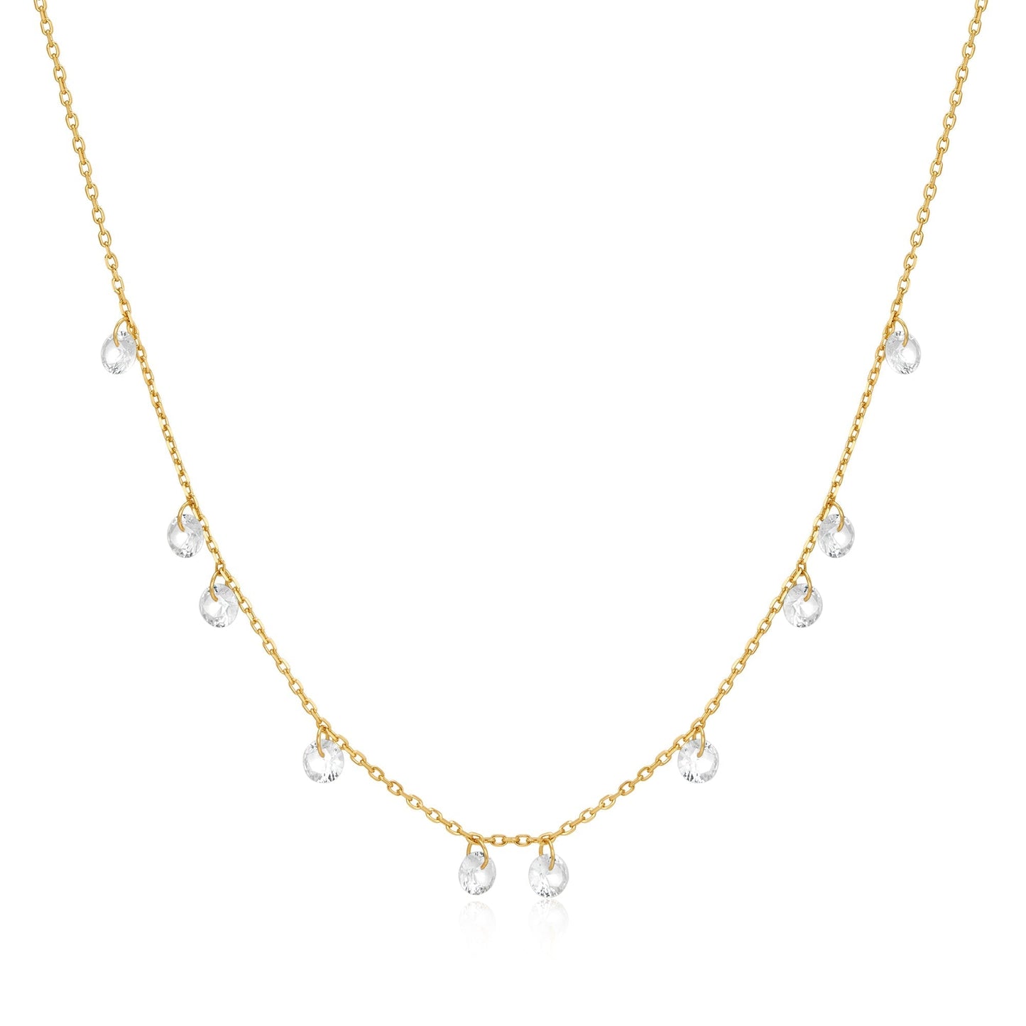 Ania Haie Gold Droplet Station Necklace