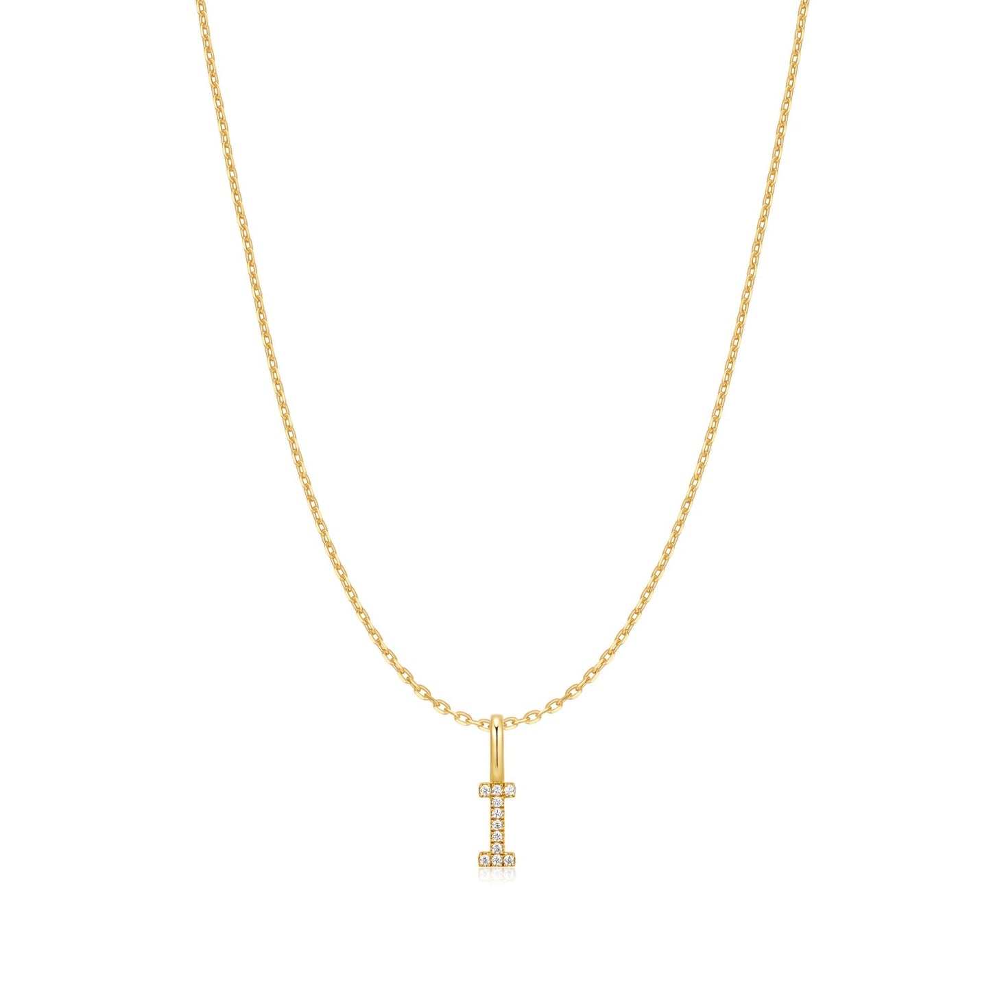 Ania Haie Gold Letter I Initial Necklace