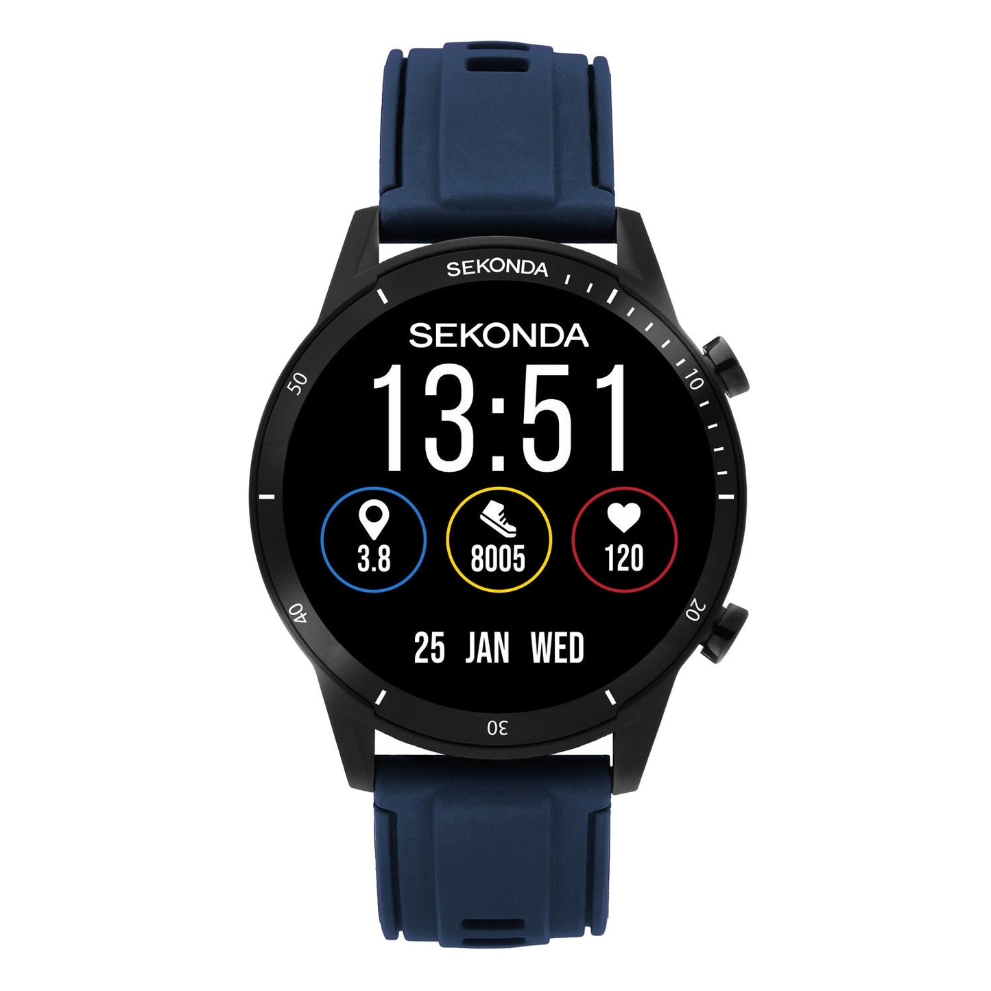 Sekonda Active Go LCD Display 45mm Unisex Watch Blue