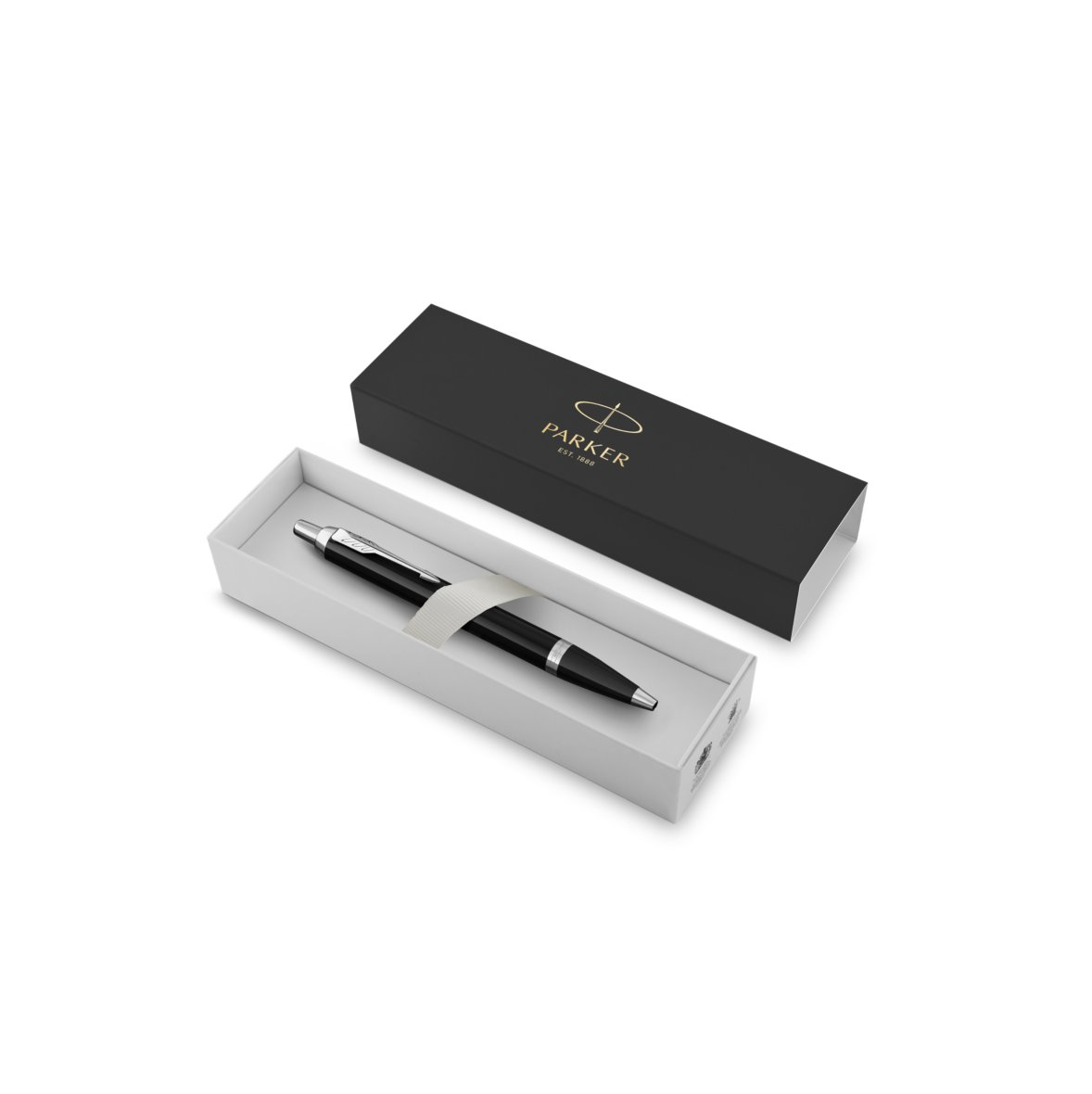 Parker IM Ballpoint Pen Lacquer Black with Chrome Trim
