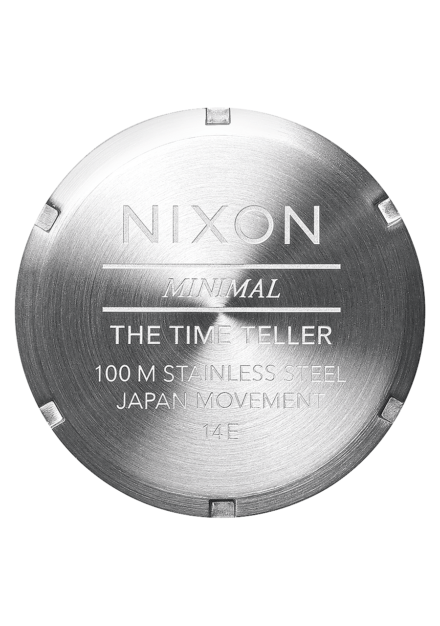Nixon Mens Time Teller Watch Black/Silver