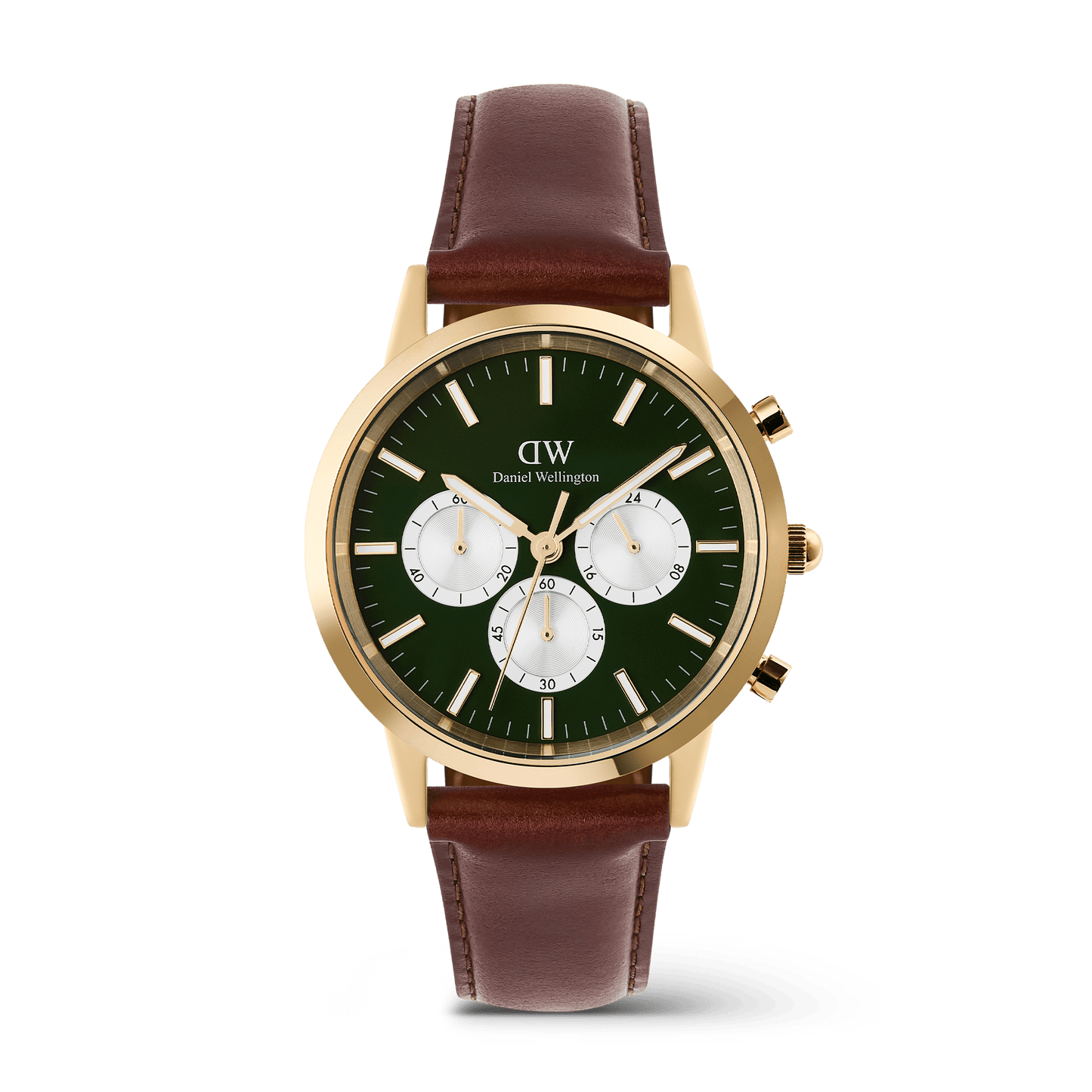 Daniel Wellington Iconic Chronograph St Mawes Emerald Panda Gold