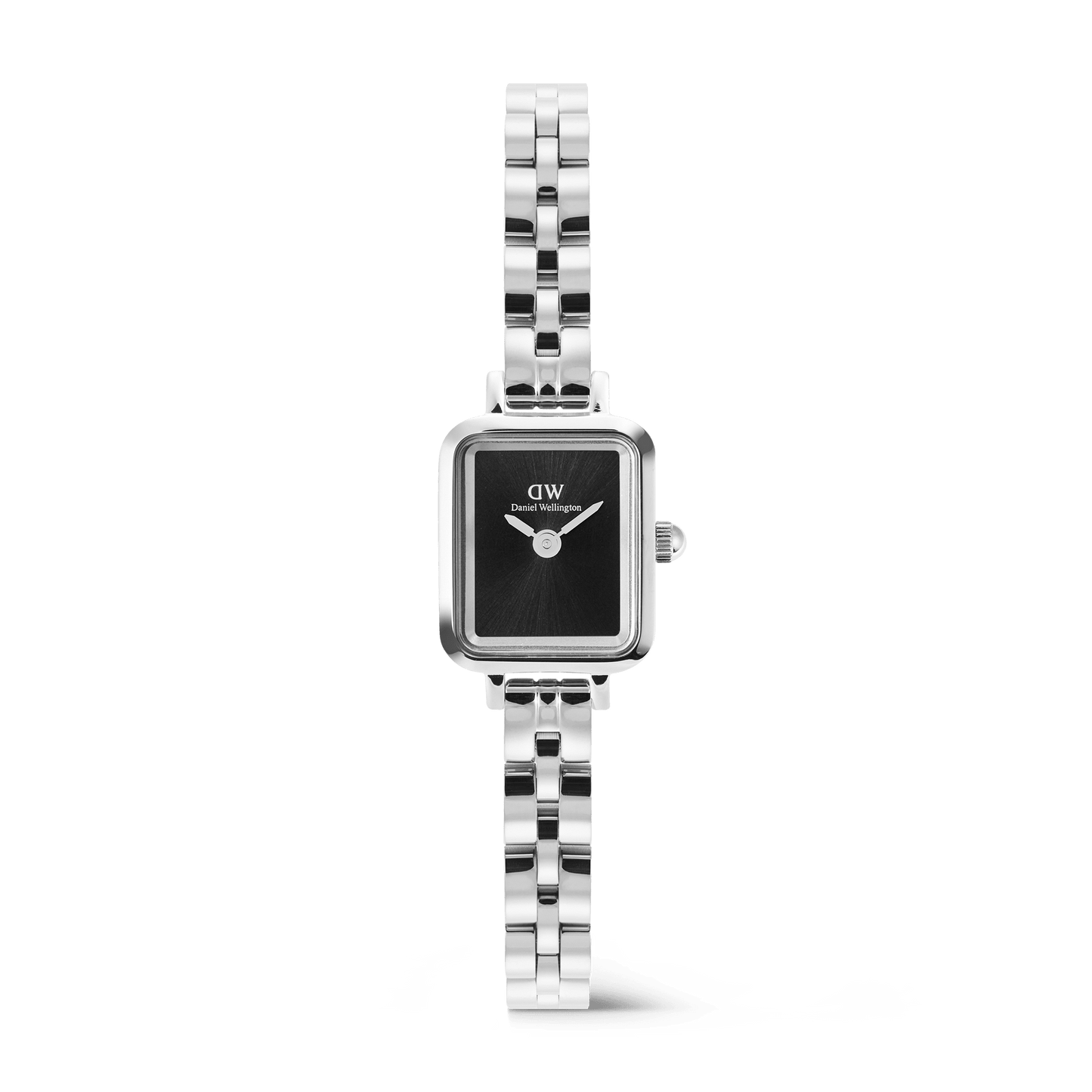 Daniel Wellington Quadro Mini Arch 3-link Onyx Sunray Silver