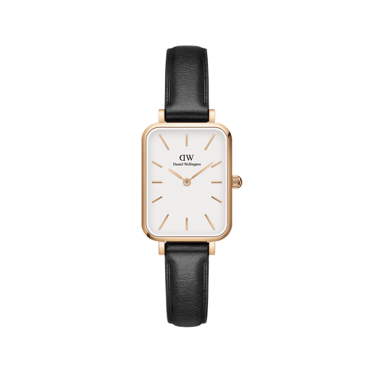 Daniel Wellington Quadro 20X26 Pressed Sheffield Rose Gold & White Watch