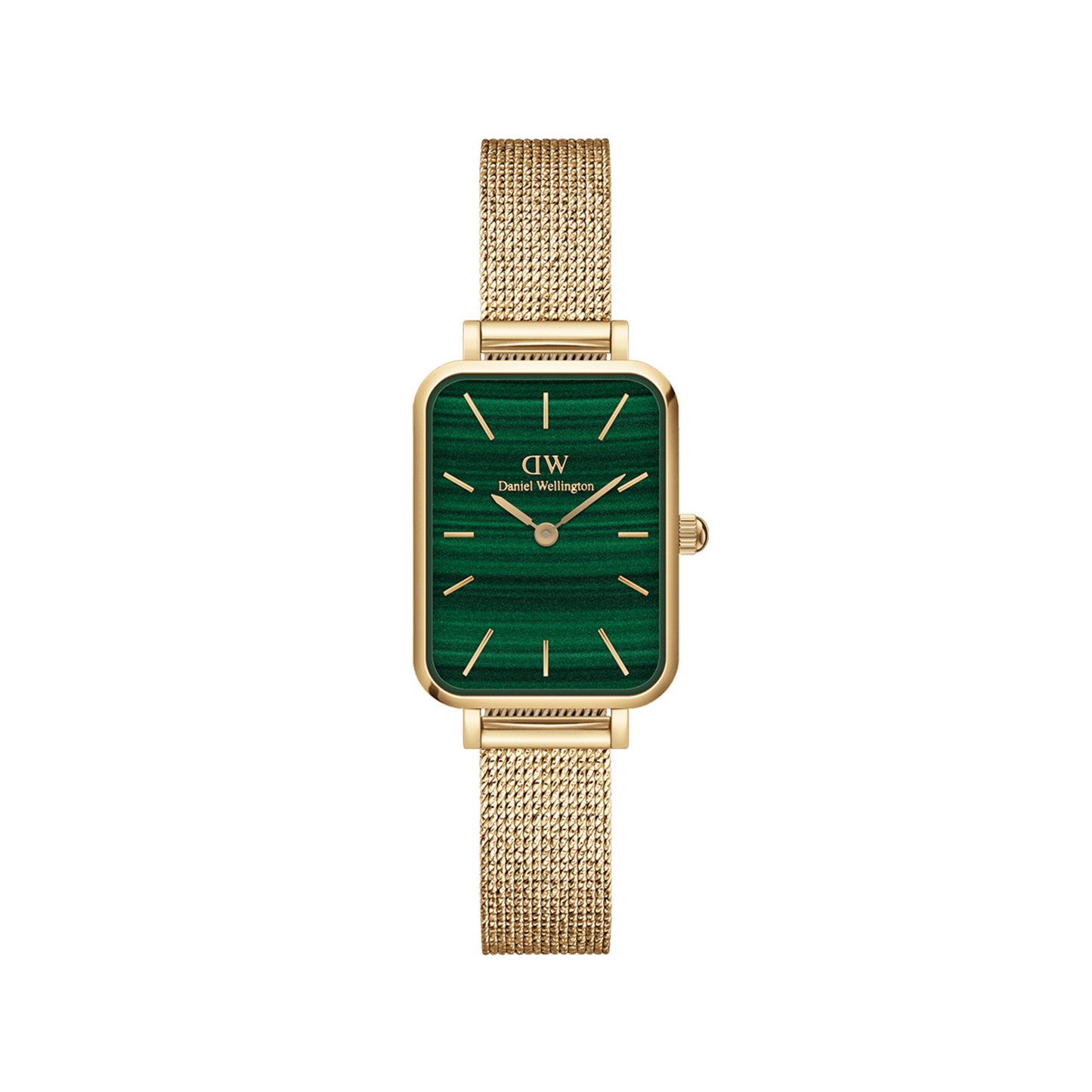 Daniel Wellington Quadro 20X26 Pressed Evergold Gold & Green Watch