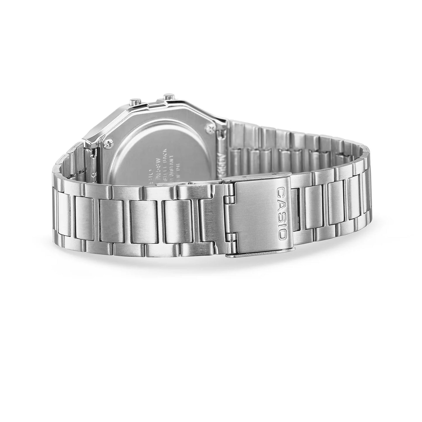 Casio Vintage Stainless Steel Digital Watch A158WA-1A Silver