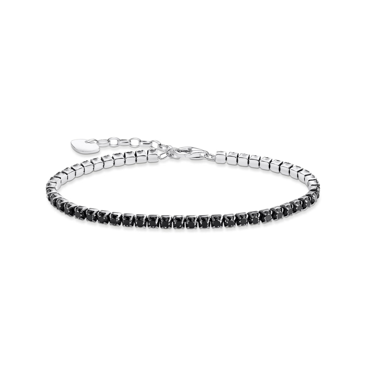 THOMAS SABO Tennis bracelet round-cut with black zirconia