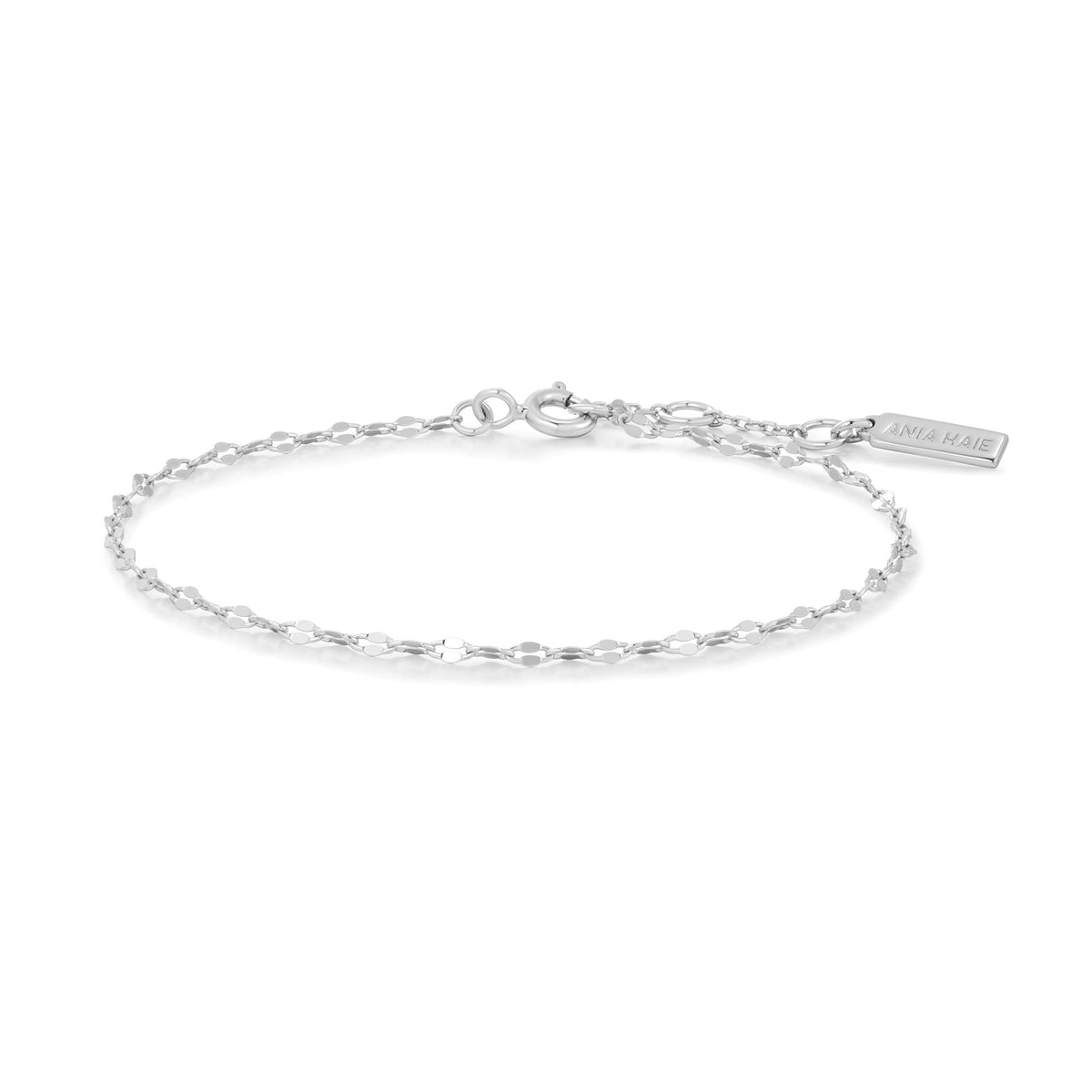 Ania Haie Silver Textured Chain Bracelet