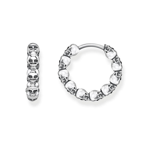 THOMAS SABO Hoop Earrings "Skulls"