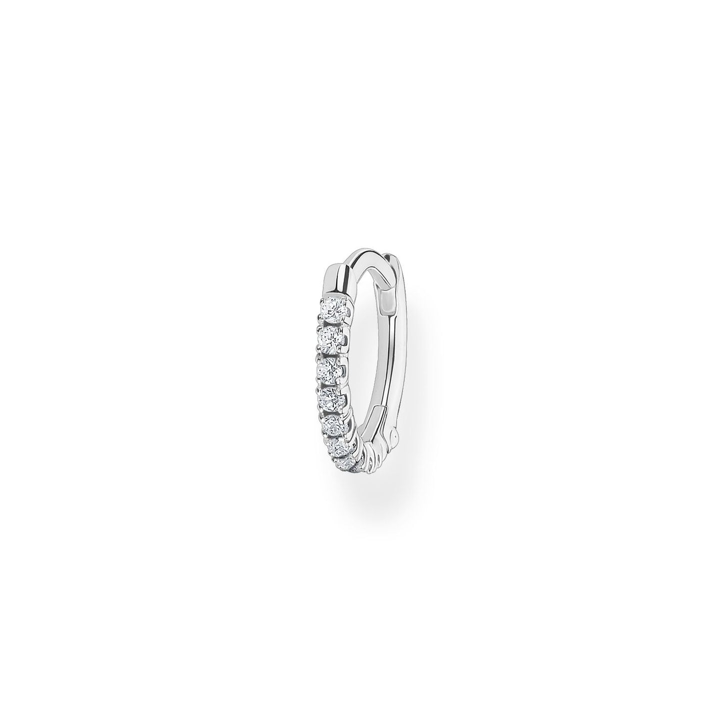 THOMAS SABO Single Hoop Earring White Stones