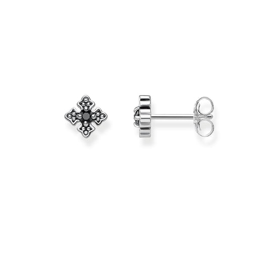 THOMAS SABO Ear Studs "Royalty Black Cross"