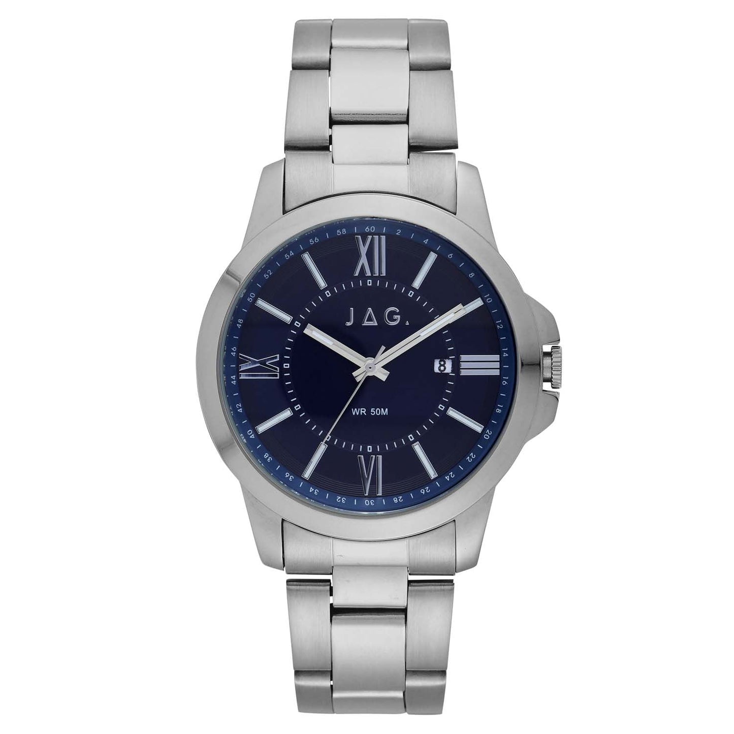 Jag Xavier Silver Alloy 44mm Watch