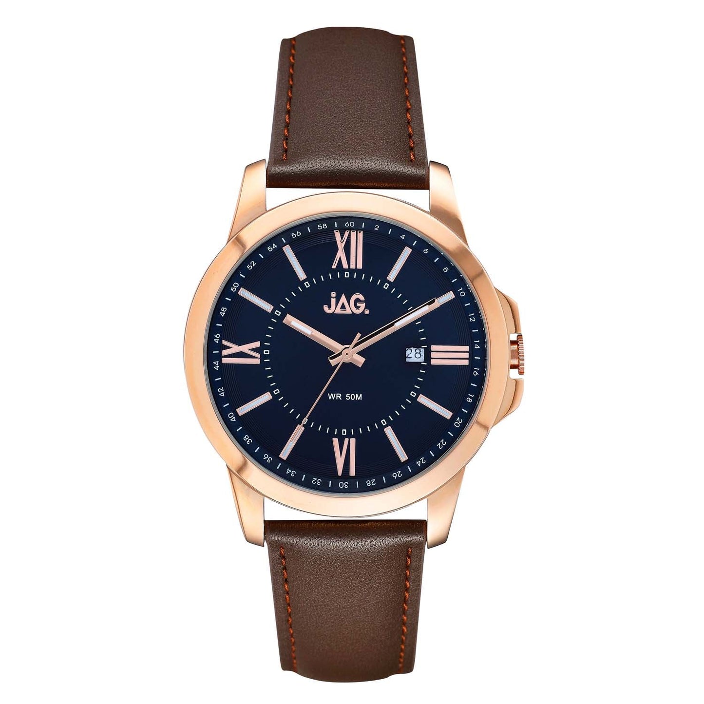 Jag Xavier Blue Stainless Steel 44mm Watch