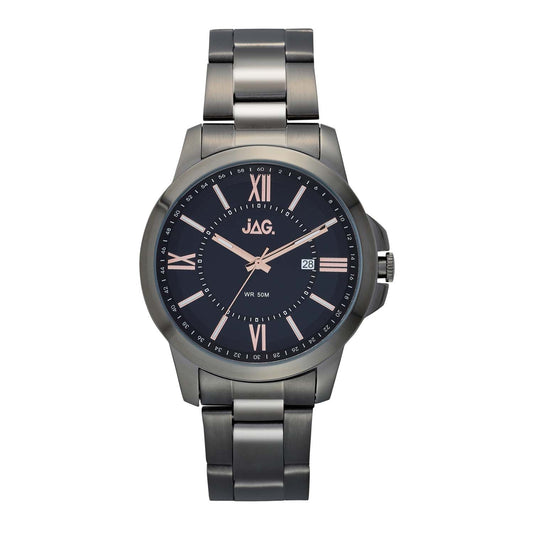 Jag Xavier Black Stainless Steel 44mm Watch