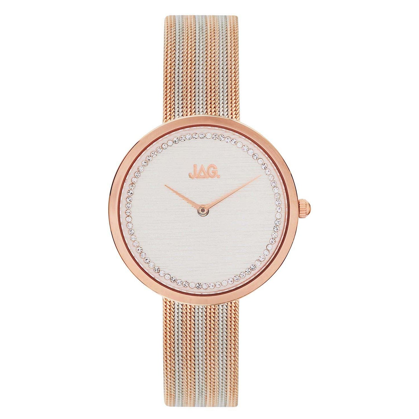 Jag Tegan White Alloy 34mm Watch