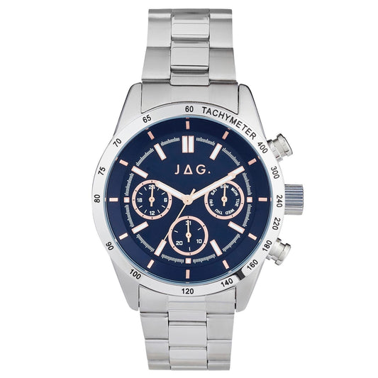 Jag Alain Silver Stainless Steel 44mm Watch