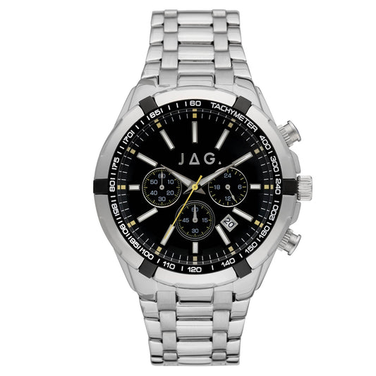 Jag Boss Silver Stainless Steel 46mm Watch