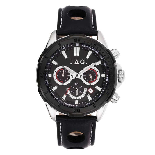 Jag Winton Black Stainless Steel 44mm Watch