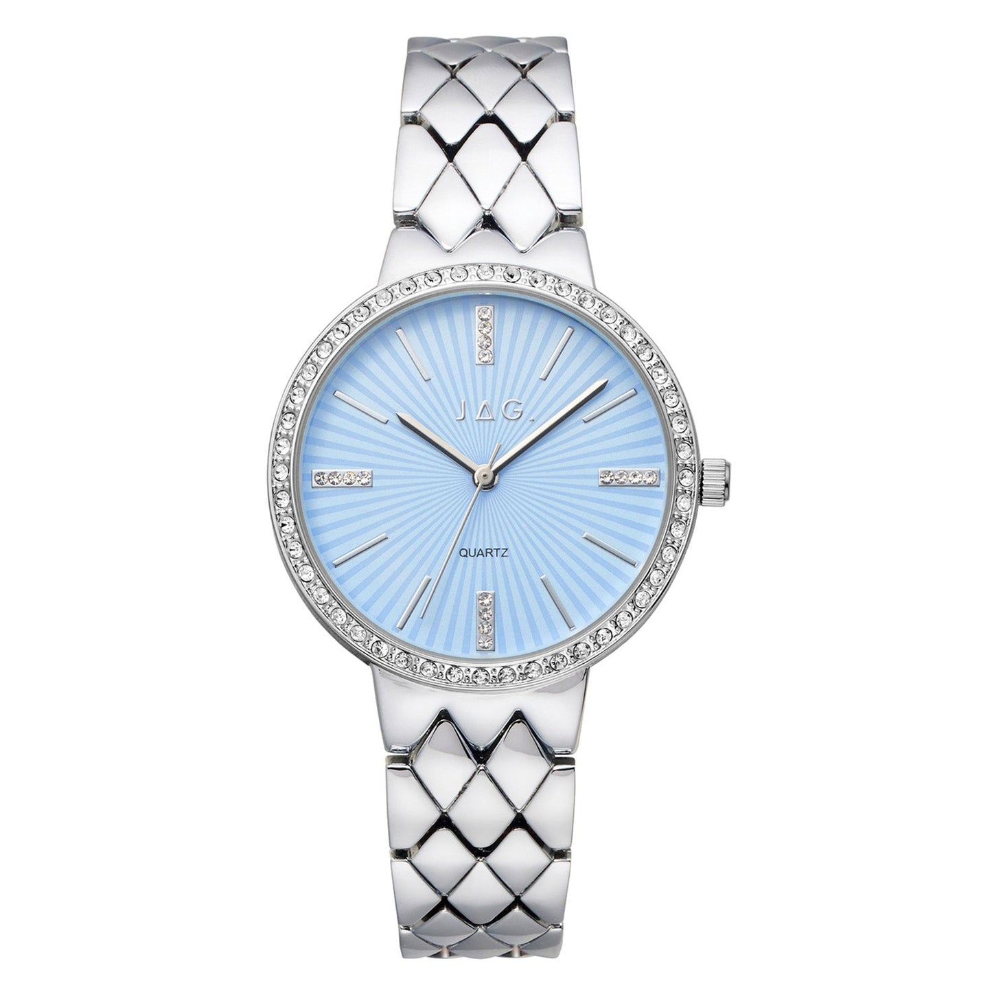 JAG Balmoral Womens Blue Dial 36mm Silver Watch