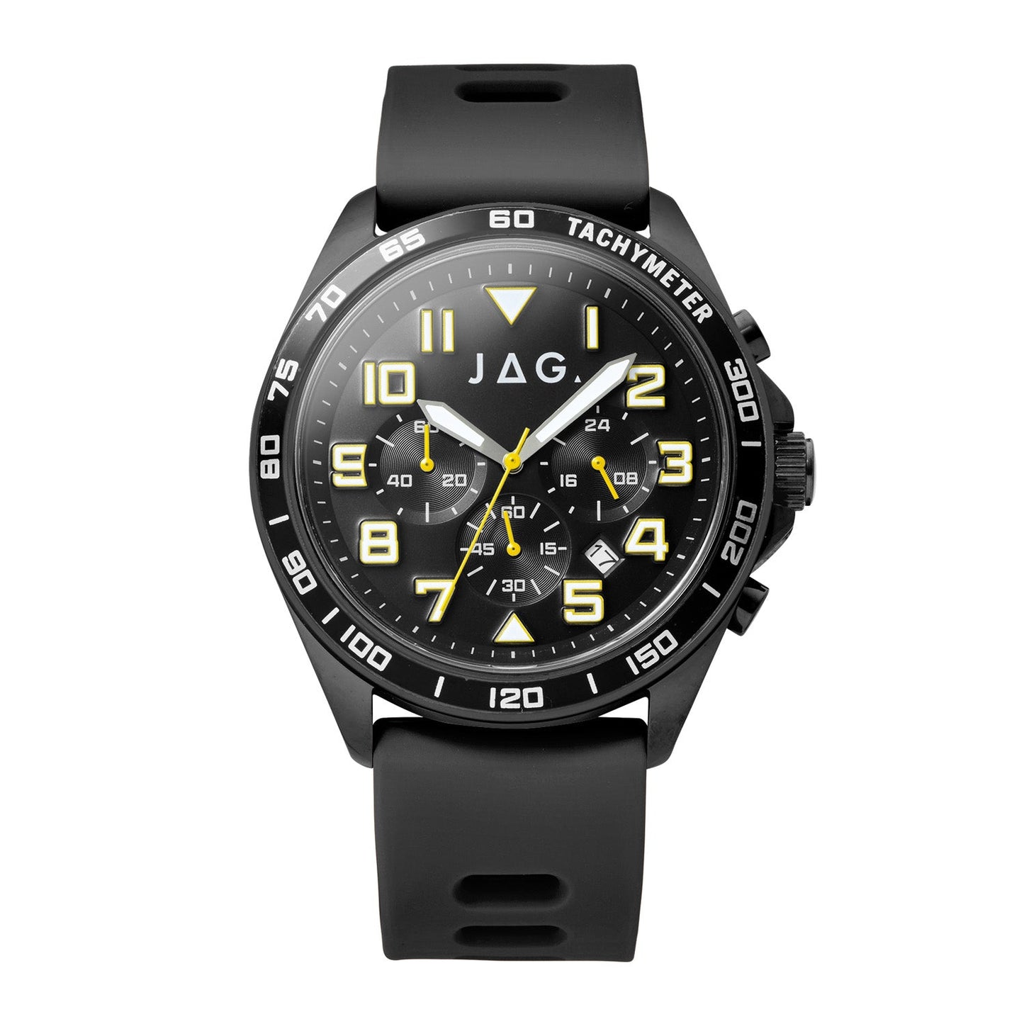 JAG Beachport Mens Black Dial 46mm Black Watch