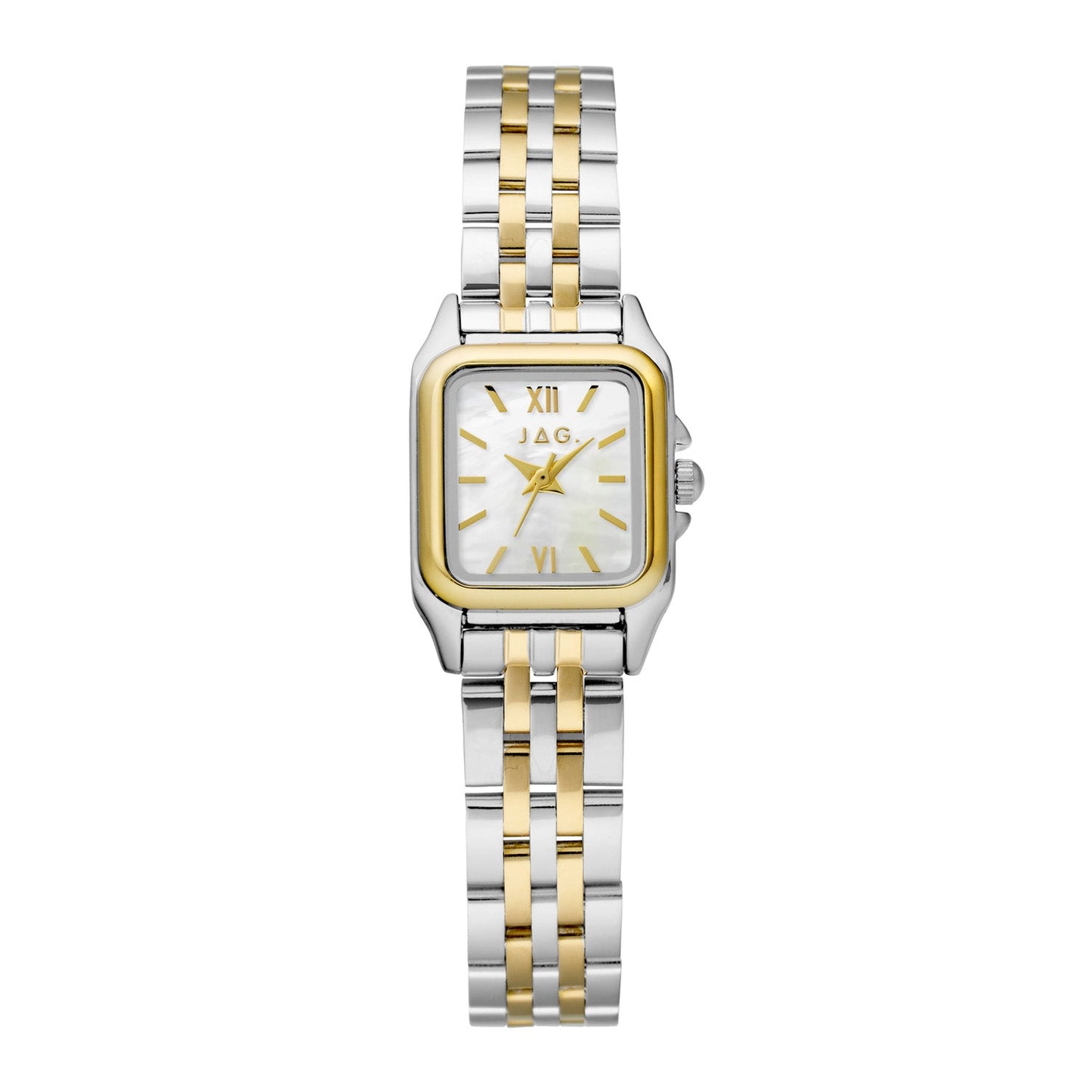 JAG Berrima Womens White MOP 20.3mm Two-Tone Watch