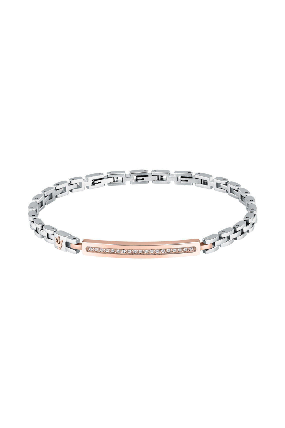 Maserati Men's Stainless Steel Rose Gold Bracelet