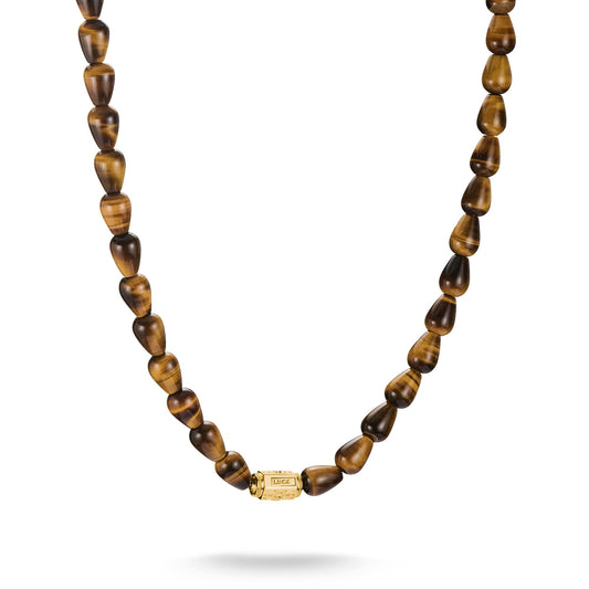 THOMAS SABO Elyndra Necklace with TigerÃ¢ÂÂs Eye Beads