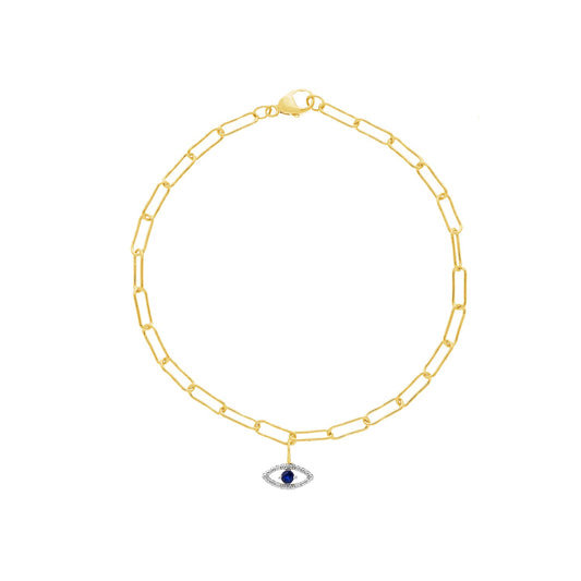 0.02ct Lab Grown Diamond 17-19cm Bracelet in 9K Yellow Gold