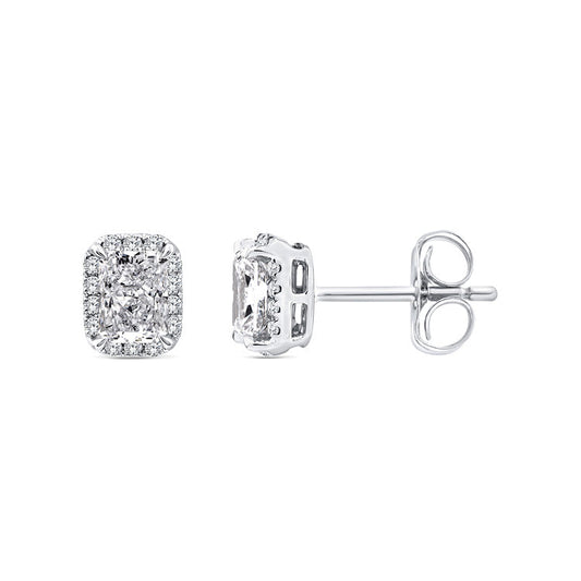1.12ct Lab Grown Diamond Earrings in 9K White Gold
