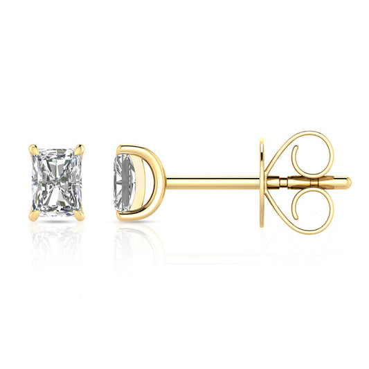 0.50ct Lab Grown Diamond Earrings in 9K Yellow Gold