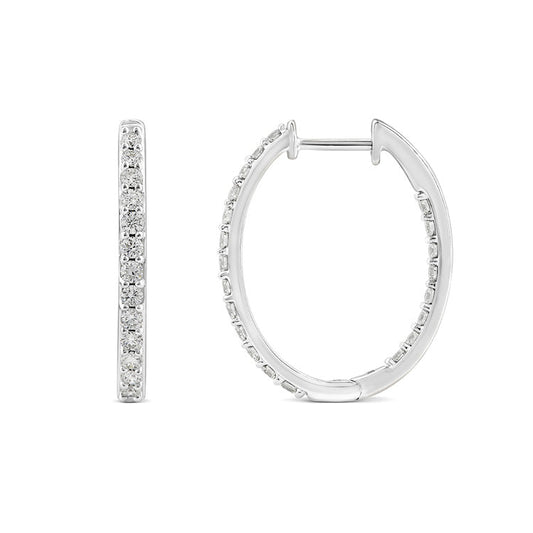 1.00ct Lab Grown Diamond Earrings in 9K White Gold