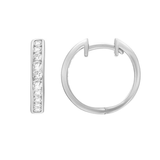 0.50ct Lab Grown Diamond Earrings in 9K White Gold
