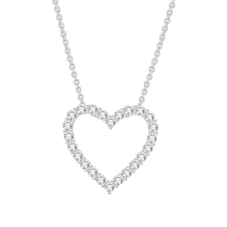 0.50ct Lab Grown Diamond Necklace in 9K White Gold