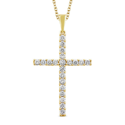 0.50ct Lab Grown Diamond Necklace in 9K Yellow Gold