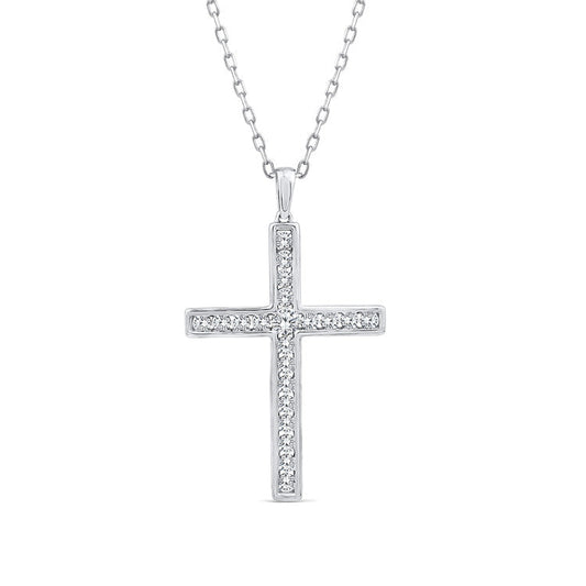 1.00ct Lab Grown Diamond Necklace in 9K White Gold