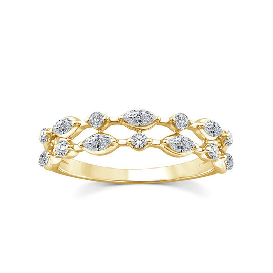 0.40ct Lab Grown Diamond Ring in 9K Yellow Gold