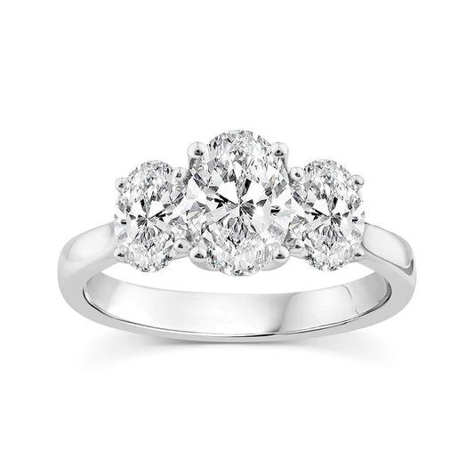 2.00ct Lab Grown Diamond Ring in 9K White Gold