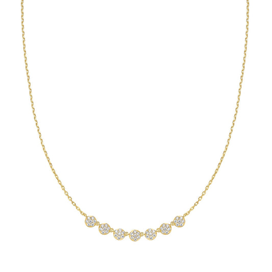 Ania Haie Gold Pave Multi Beaded Chain Necklace