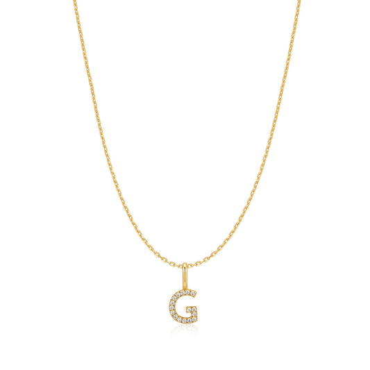 Ania Haie Gold Letter G Initial Necklace