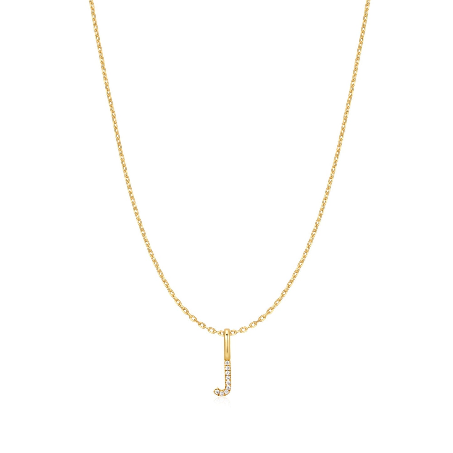 Ania Haie Gold Letter J Initial Necklace