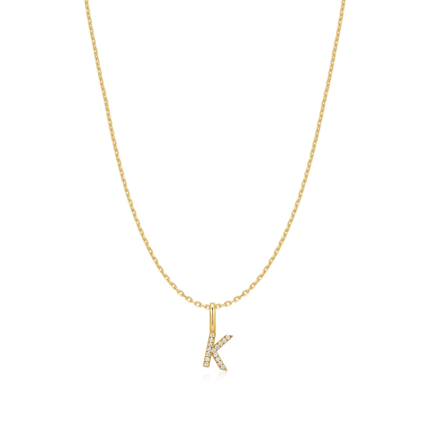 Ania Haie Gold Letter K Initial Necklace