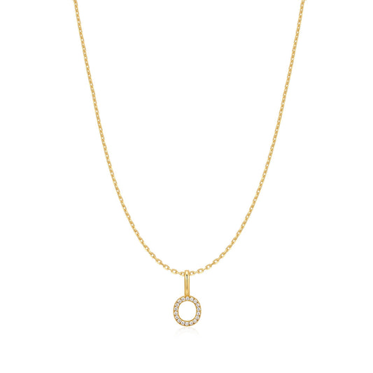 Ania Haie Gold Letter O Initial Necklace