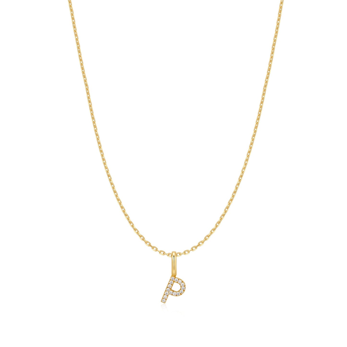 Ania Haie Gold Letter P Initial Necklace