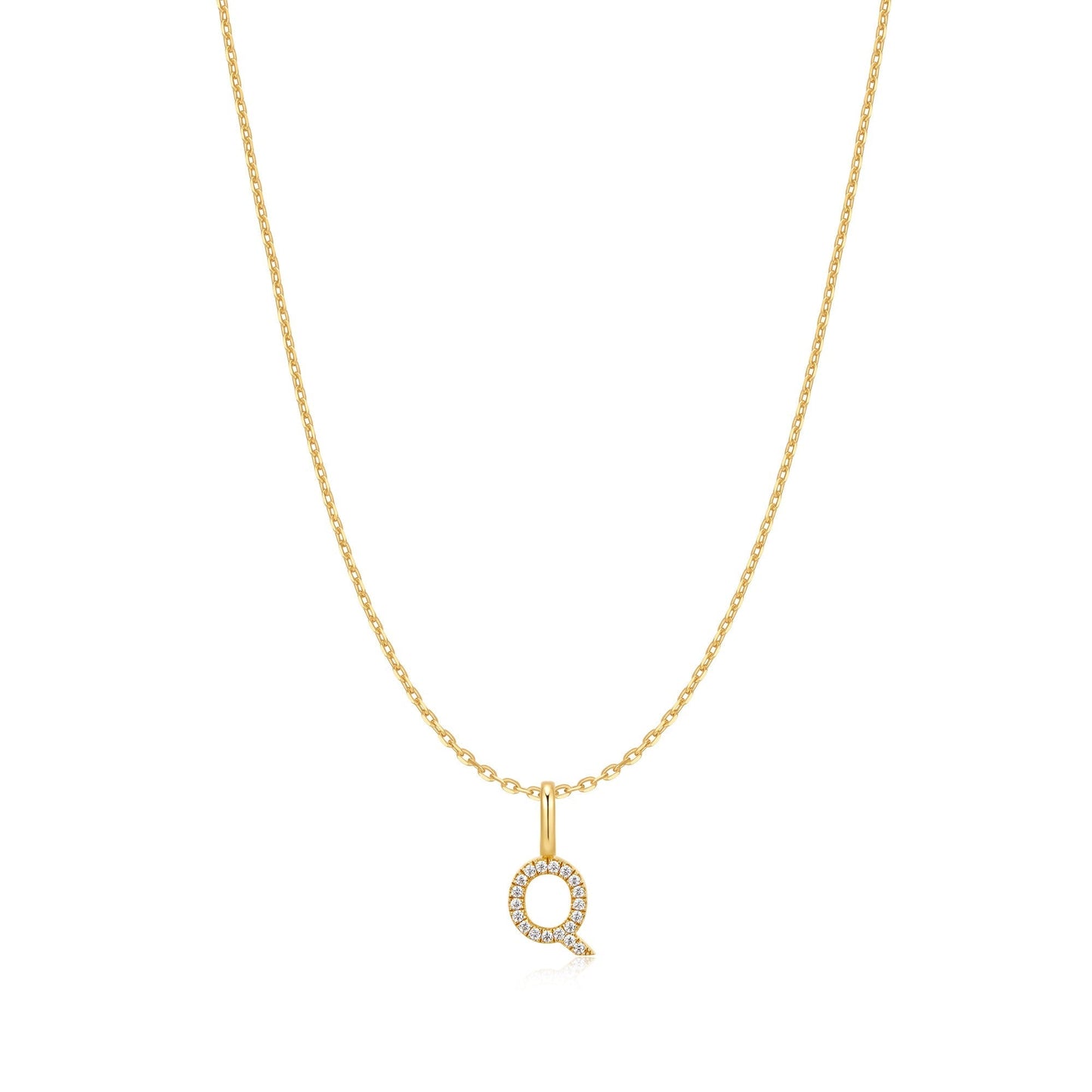 Ania Haie Gold Letter Q Initial Necklace