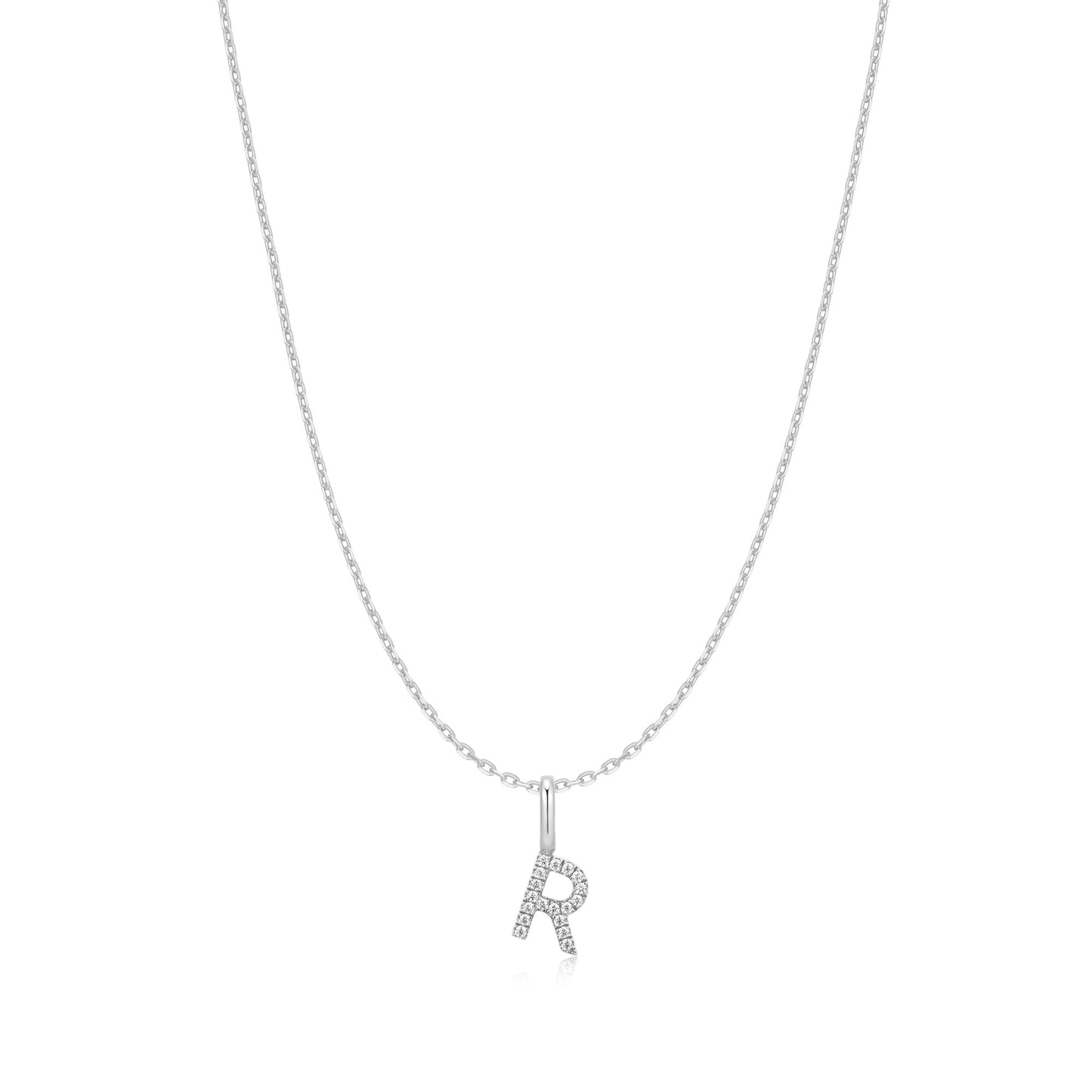 Ania Haie Silver Letter R Initial Necklace